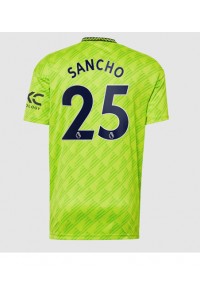 Fotbalové Dres Manchester United Jadon Sancho #25 Třetí Oblečení 2022-23 Krátký Rukáv